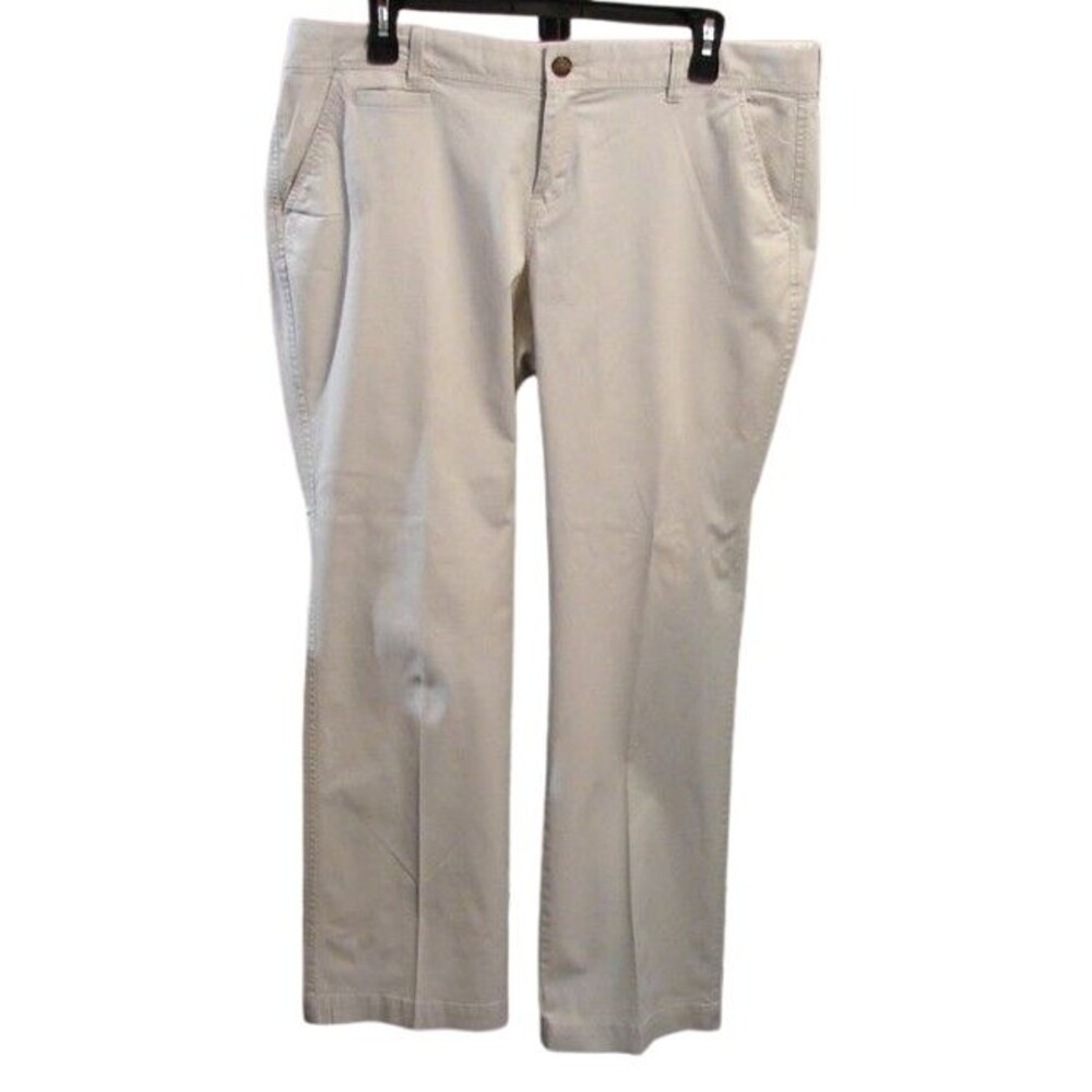 Old Navy Favorite Khakis Womens Size 14 Low Rise Chinos Perfect Boot Cut